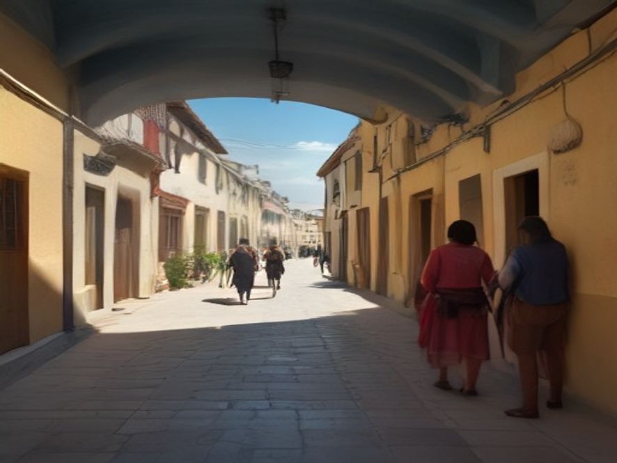 Una vecina de La Granja de la Costera lleva vestida de mora desde las fiestas de 2019 porque no le convenció ninguna otra ropa después